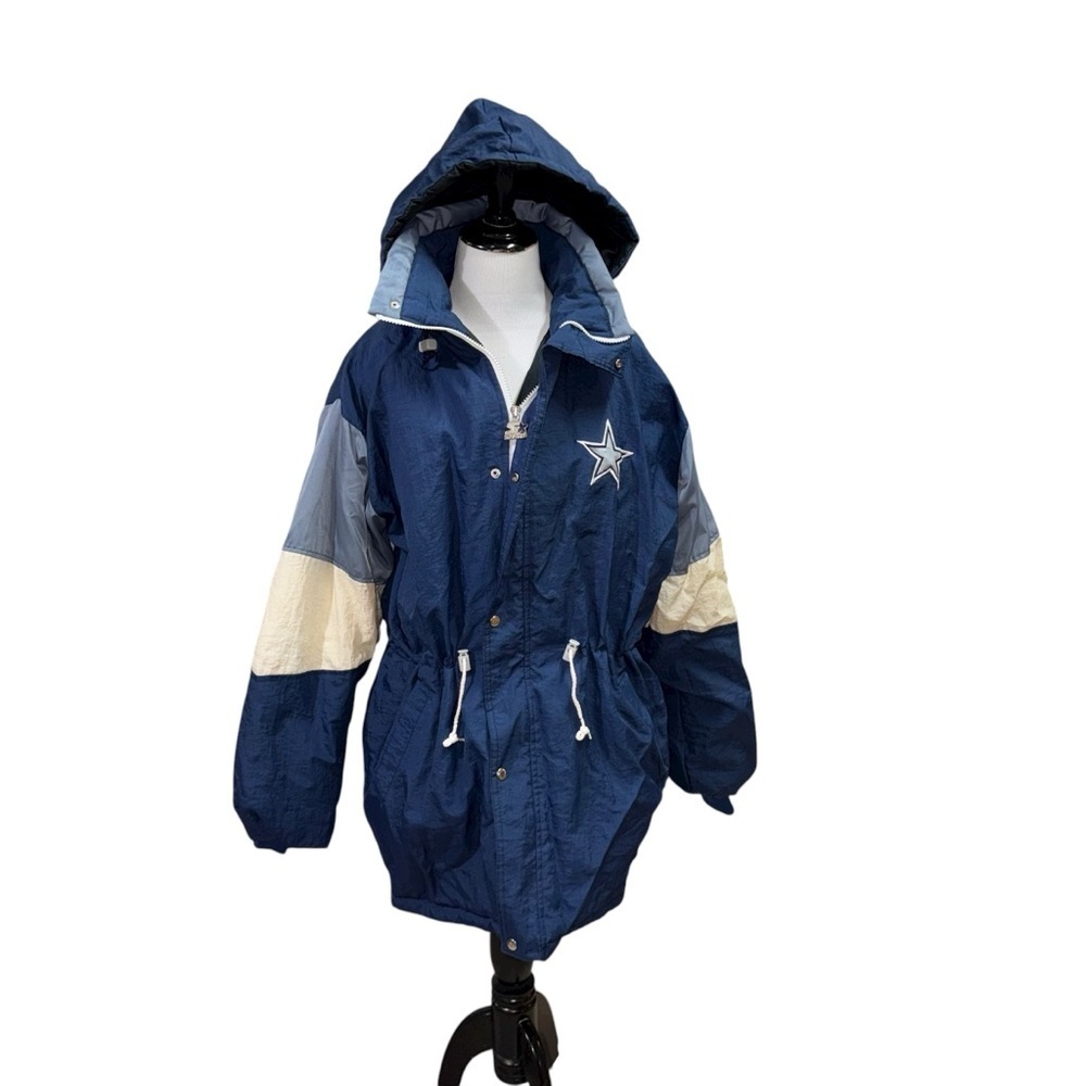 Starter Women's M Medium Vintage 1990's Long Sideline Jacket Dallas Cowboys